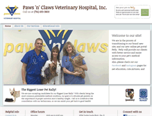 Tablet Screenshot of pawsnclaws.com